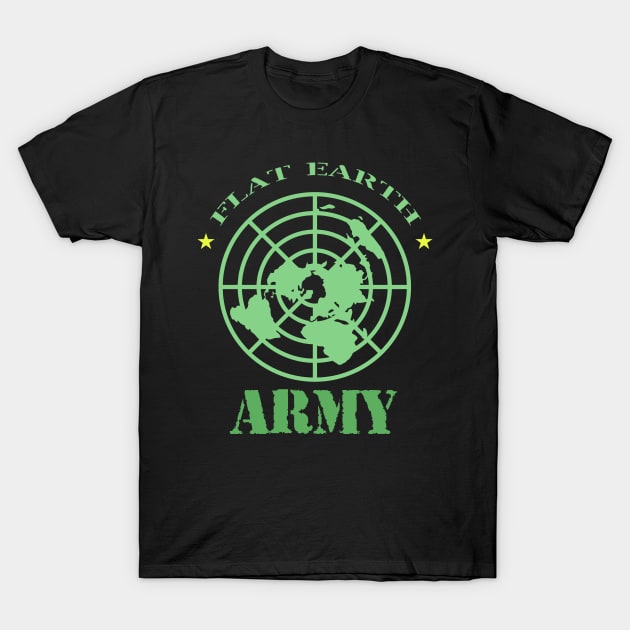 Flat Earth Army T-Shirt by DARSHIRTS